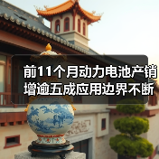 前11个月动力电池产销增逾五成应用边界不断拓展（图1）