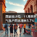 国家统计局：11月天然气生产同比增长5.7%（图4）