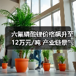 六氟磷酸锂价格飙升至12万元/吨 产业链景气周期开启?(图1) 六氟磷酸锂价格飙升至12万元/吨 产业链景气周期开启?(图1)