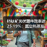 钙钛矿光伏器件效率达25.19%:真空热蒸发技术突破产业化瓶颈(图1) 钙钛矿光伏器件效率达25.19%:真空热蒸发技术突破产业化瓶颈(图1)