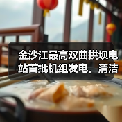 金沙江最高双曲拱坝电站首批机组发电，清洁电能助力能源转型（图2）
