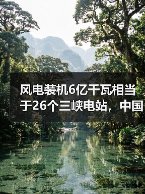 风电装机6亿千瓦相当于26个三峡电站,中国新能源发展有多快?(图3) 风电装机6亿千瓦相当于26个三峡电站,中国新能源发展有多快?(图3)