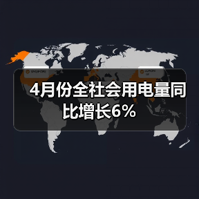 4月份全社会用电量同比增长6%（图4）